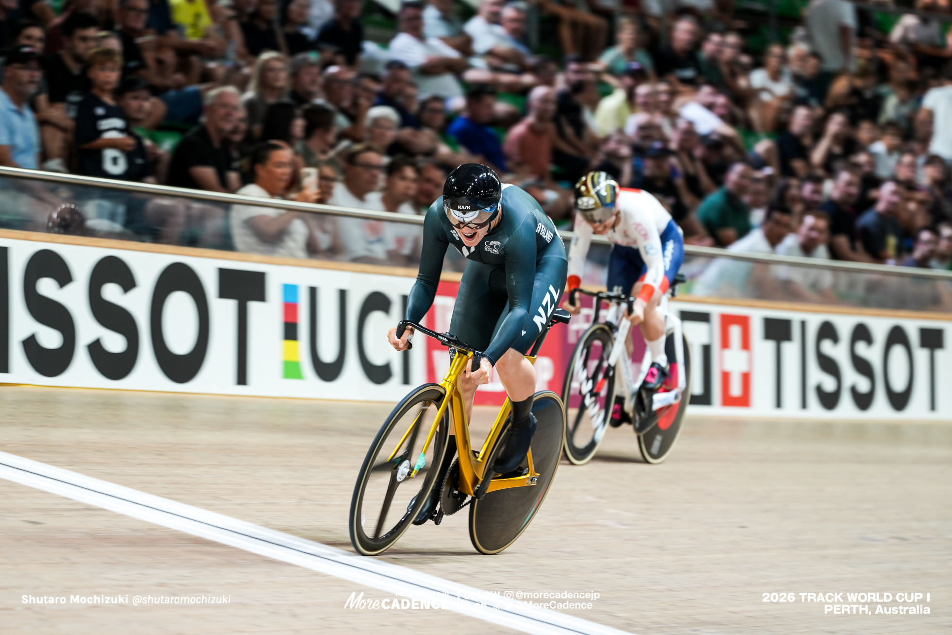 佐藤水菜, SATO Mina, JPN, エリース・アンドリュース, ANDREWS Ellesse, NZL, 女子スプリント, 準決勝, WOMEN Elite Sprint, Semifinals, 2026ワールドカップ第1戦, オーストラリア, パース, 2026 UCI Track World Cup, Round 1, Perth, Australia