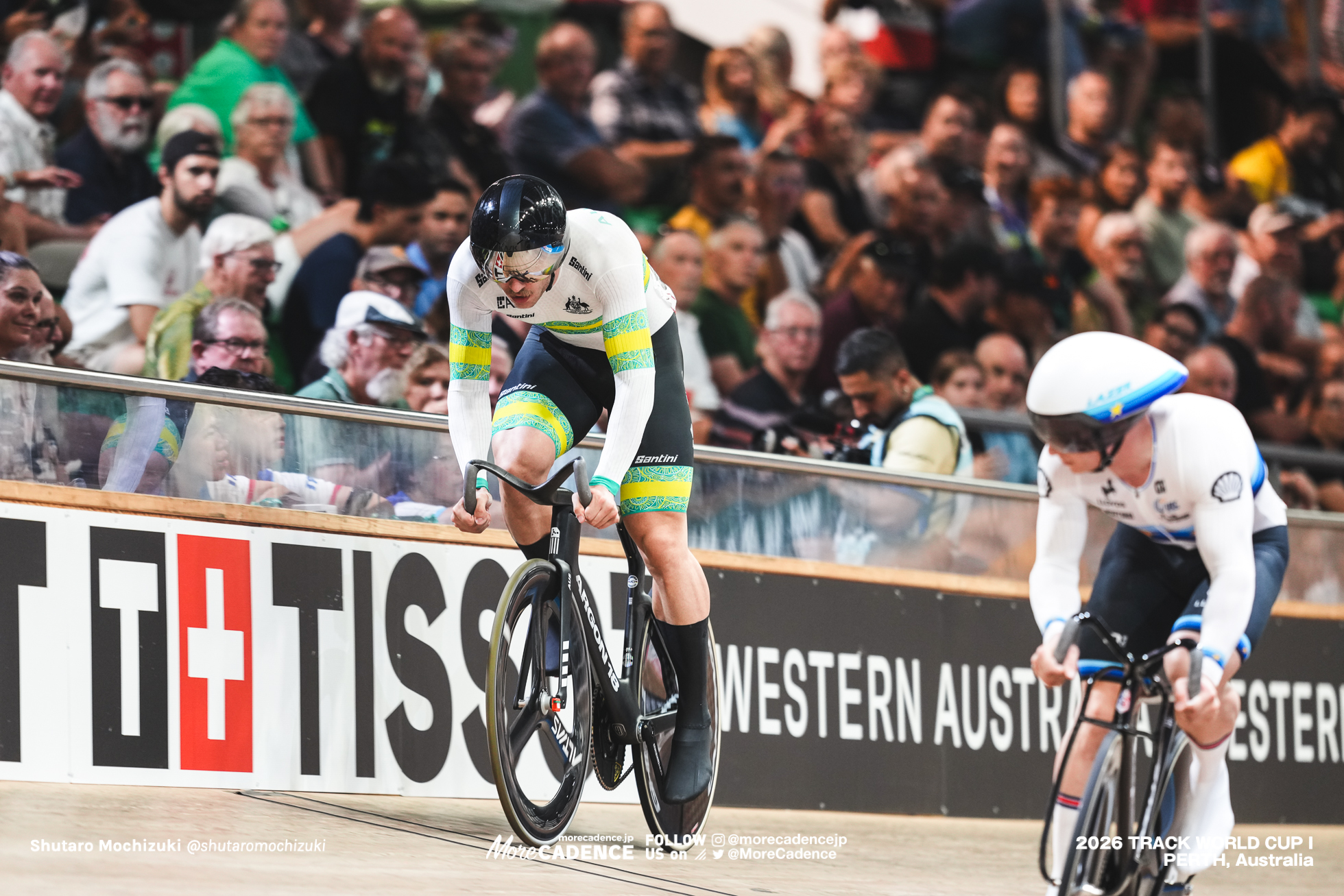 マシュー・リチャードソン, RICHARDSON Matthew, GBR, レイ・ホフマン, HOFFMAN Leigh, AUS, 男子スプリント, 決勝, MEN Elite Sprint, Final for Gold, 2026ワールドカップ第1戦, オーストラリア, パース, 2026 UCI Track World Cup, Round 1, Perth, Australia