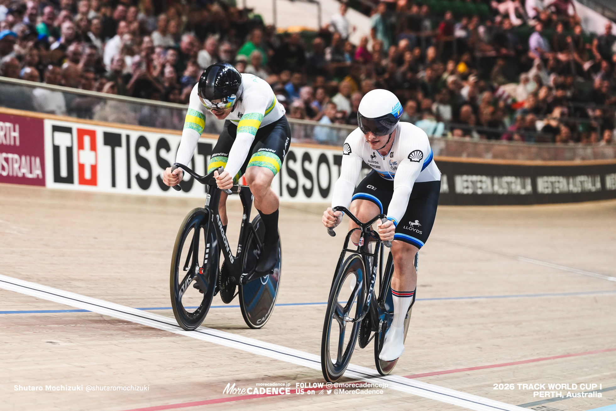 マシュー・リチャードソン, RICHARDSON Matthew, GBR, レイ・ホフマン, HOFFMAN Leigh, AUS, 男子スプリント, 決勝, MEN Elite Sprint, Final for Gold, 2026ワールドカップ第1戦, オーストラリア, パース, 2026 UCI Track World Cup, Round 1, Perth, Australia