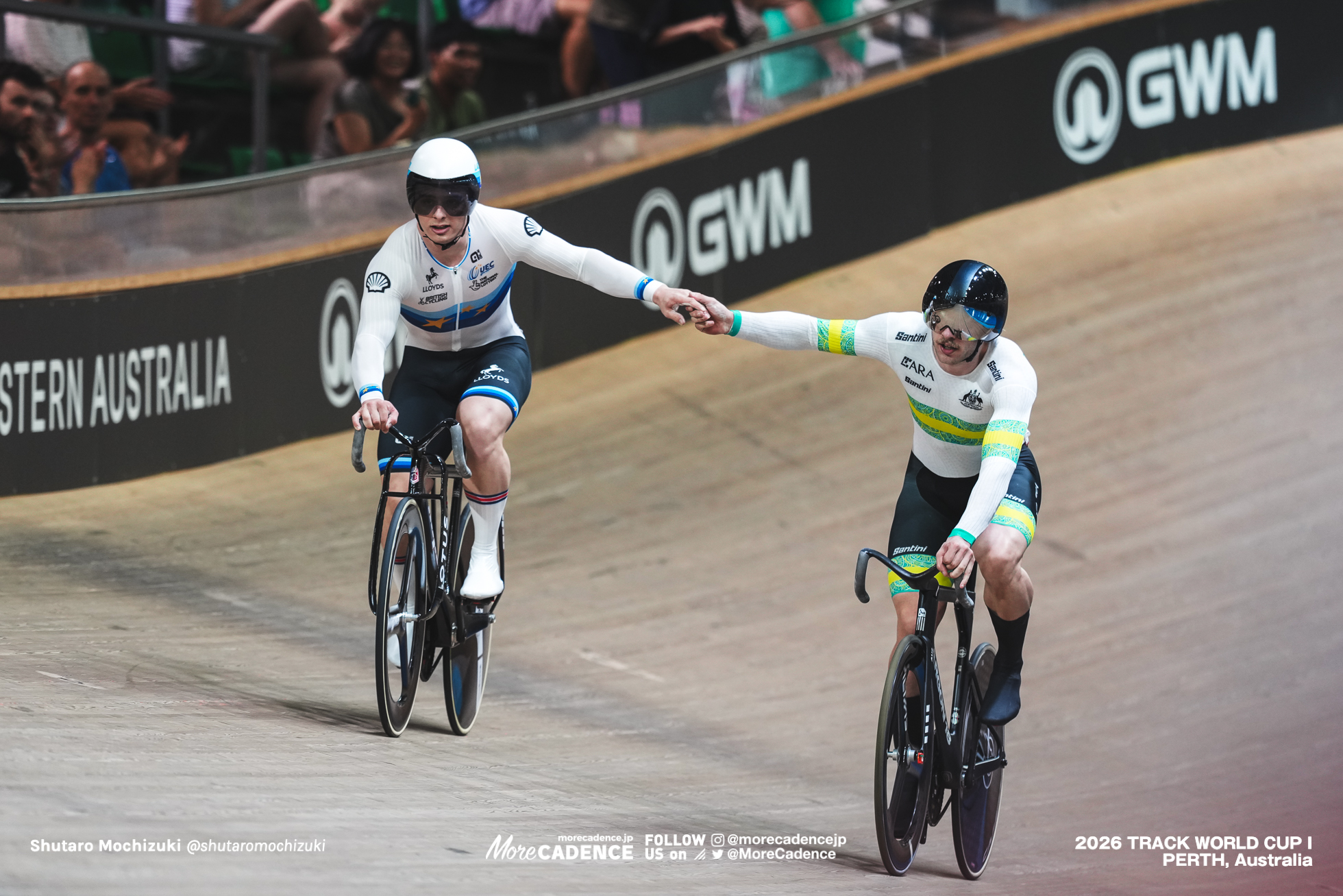 マシュー・リチャードソン, RICHARDSON Matthew, GBR, レイ・ホフマン, HOFFMAN Leigh, AUS, 男子スプリント, 決勝, MEN Elite Sprint, Final for Gold, 2026ワールドカップ第1戦, オーストラリア, パース, 2026 UCI Track World Cup, Round 1, Perth, Australia