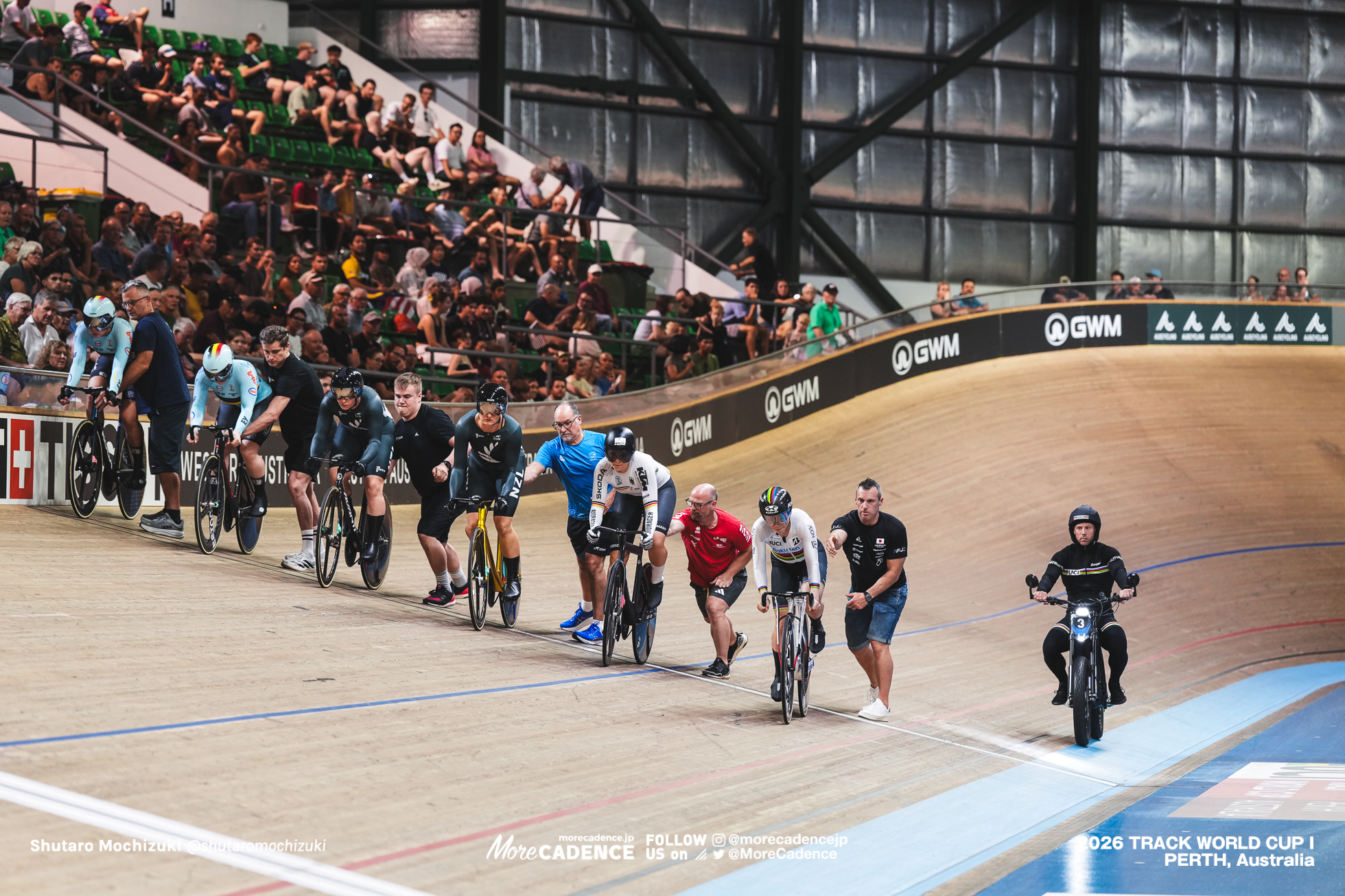 リー ソフィー・フリードリッヒ, FRIEDRICH Lea Sophie, GER, エリース・アンドリュース, ANDREWS Ellesse, NZL, 佐藤水菜, SATO Mina, JPN, オリビア・キング, KING Olivia, NZL, ニッキー・デグレンデル, DEGRENDELE Nicky, BEL, ジタ・ヘイセンス, GHEYSENS Zita, BEL, 女子ケイリン, 7-12位決定戦, WOMEN Elite Keirin, Final for 7-12, 2026ワールドカップ第1戦, オーストラリア, パース, 2026 UCI Track World Cup, Round 1, Perth, Australia