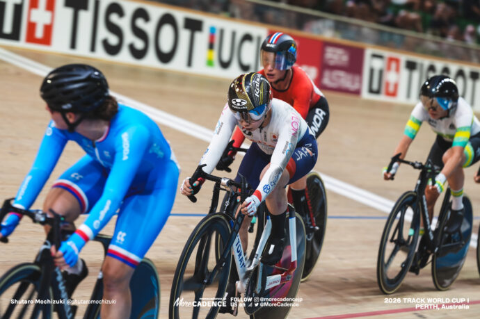 内野艶和, UCHINO Tsuyaka, JPN, 女子オムニアム, ポイントレース, WOMEN Elite Omnium, Point Race, 2026ワールドカップ第1戦, オーストラリア, パース, 2026 UCI Track World Cup, Round 1, Perth, Australia