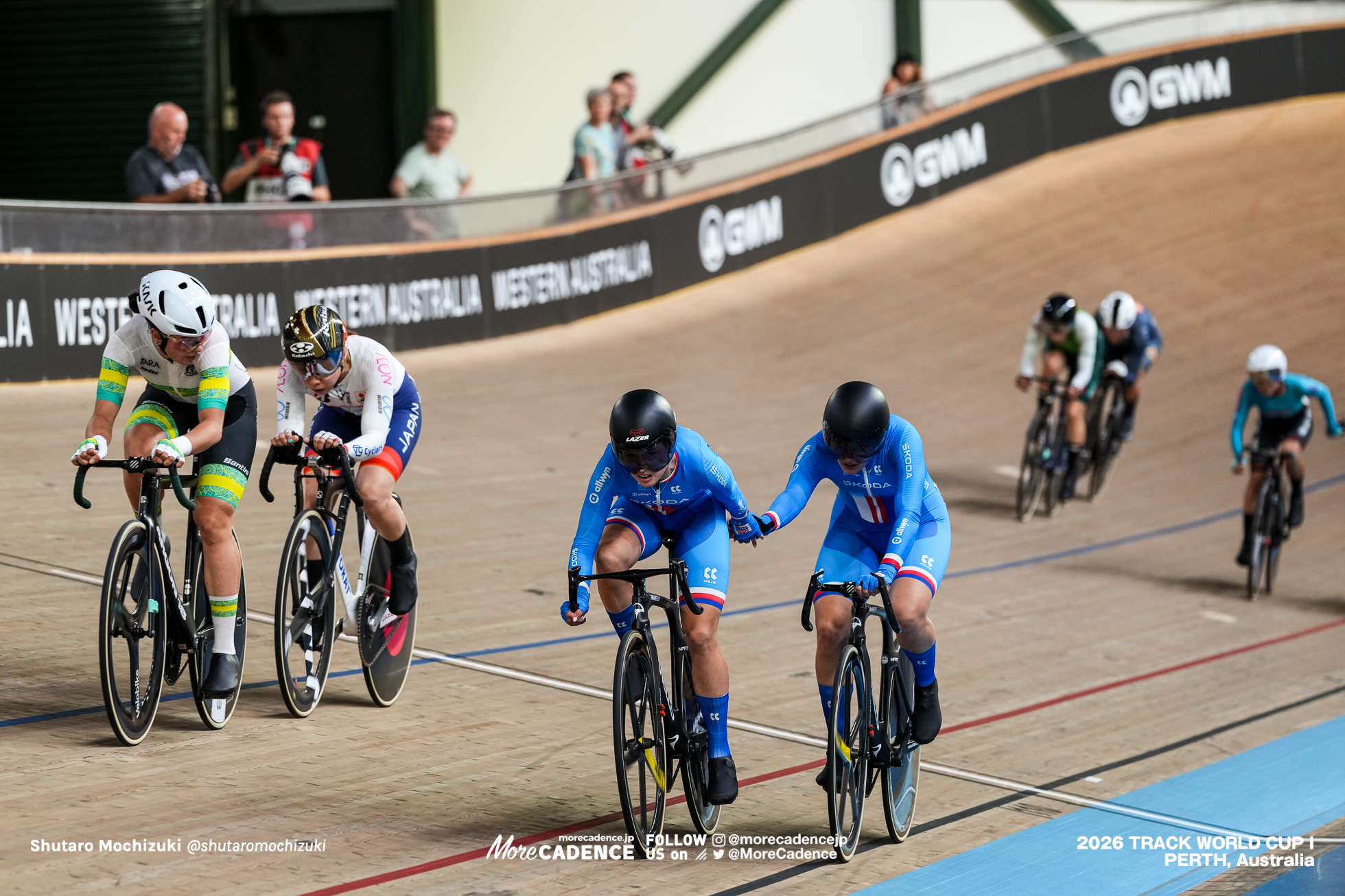 バルボラ・ネムコバ, NĚMCOVA Barbora, CZE, ペトラ・セフチーコヴァ, ŠEVČIKOVA Petra, CZE, アリッサ・ポライツ, POLITES Alyssa, AUS, 内野艶和, UCHINO Tsuyaka, JPN, 女子マディソン, WOMEN Elite Madison, 2026ワールドカップ第1戦, オーストラリア, パース, 2026 UCI Track World Cup, Round 1, Perth, Australia