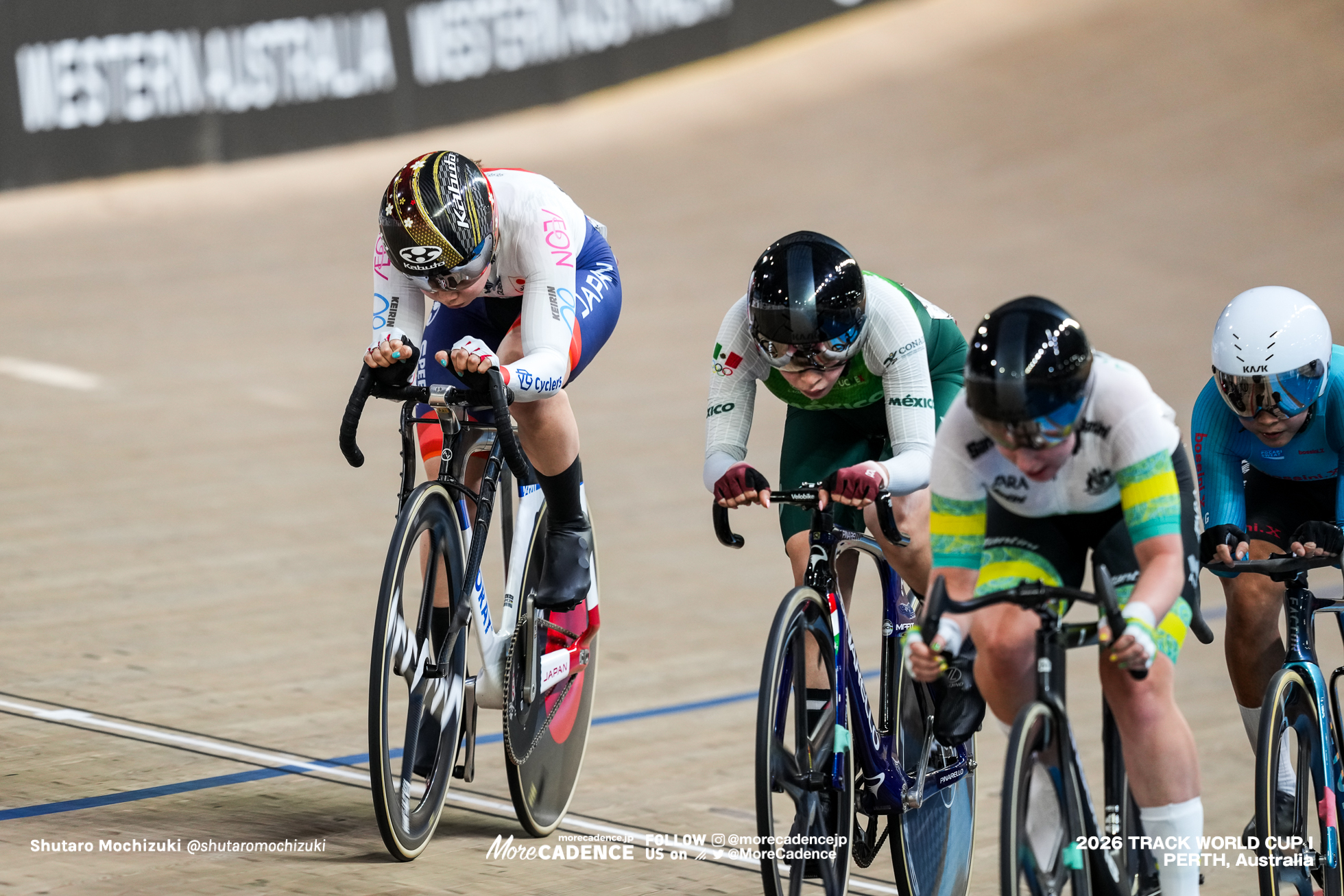 内野艶和, UCHINO Tsuyaka, JPN, ヤレリ・アセヴェド メンドーサ, ACEVEDO MENDOZA Yareli, MEX, 女子マディソン, WOMEN Elite Madison, 2026ワールドカップ第1戦, オーストラリア, パース, 2026 UCI Track World Cup, Round 1, Perth, Australia