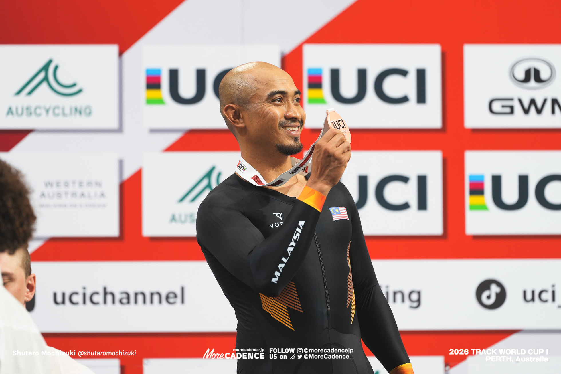 アジズルハスニ・アワン, AWANG Mohd Azizulhasni, MAS, 男子スプリント, 表彰, MEN Elite Sprint, Podium, 2026ワールドカップ第1戦, オーストラリア, パース, 2026 UCI Track World Cup, Round 1, Perth, Australia
