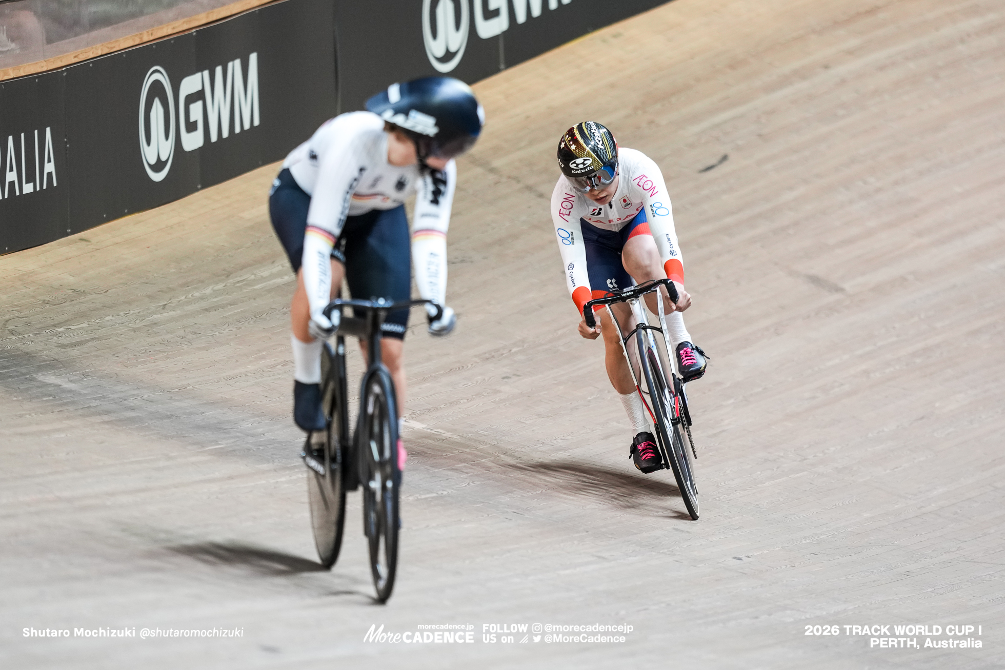 佐藤水菜, SATO Mina, JPN, リー ソフィー・フリードリッヒ, FRIEDRICH Lea Sophie, GER, 女子スプリント, 3位決定戦, WOMEN Elite Sprint, Final for Bronze, 2026ワールドカップ第1戦, オーストラリア, パース, 2026 UCI Track World Cup, Round 1, Perth, Australia