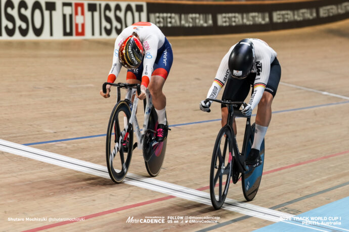 佐藤水菜, SATO Mina, JPN, リー ソフィー・フリードリッヒ, FRIEDRICH Lea Sophie, GER, 女子スプリント, 3位決定戦, WOMEN Elite Sprint, Final for Bronze, 2026ワールドカップ第1戦, オーストラリア, パース, 2026 UCI Track World Cup, Round 1, Perth, Australia