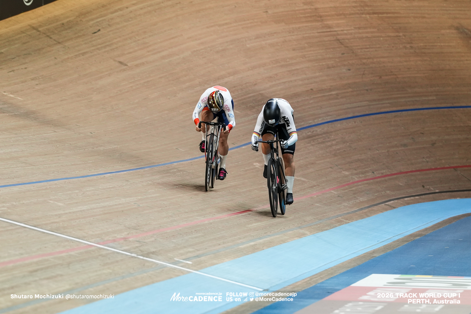 佐藤水菜, SATO Mina, JPN, リー ソフィー・フリードリッヒ, FRIEDRICH Lea Sophie, GER, 女子スプリント, 3位決定戦, WOMEN Elite Sprint, Final for Bronze, 2026ワールドカップ第1戦, オーストラリア, パース, 2026 UCI Track World Cup, Round 1, Perth, Australia