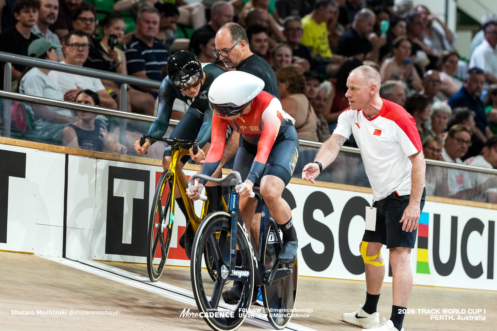 苑丽颖 ユアン・リイン, YUAN Liying, CHN, エリース・アンドリュース, ANDREWS Ellesse, NZL, 女子スプリント, 決勝, WOMEN Elite Sprint, Final for Gold, 2026ワールドカップ第1戦, オーストラリア, パース, 2026 UCI Track World Cup, Round 1, Perth, Australia