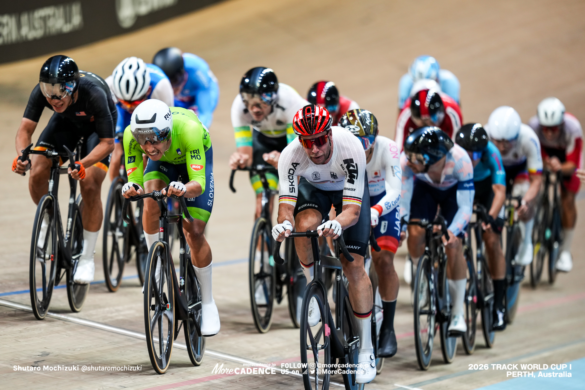 ロジャー・クルーゲ, KLUGE Roger , GER, ネイツ・ピーターリン, PETERLIN Nejc, SLO, 男子オムニアム, ポイントレース, MEN Elite Omnium, Point Race, 2026ワールドカップ第1戦, オーストラリア, パース, 2026 UCI Track World Cup, Round 1, Perth, Australia