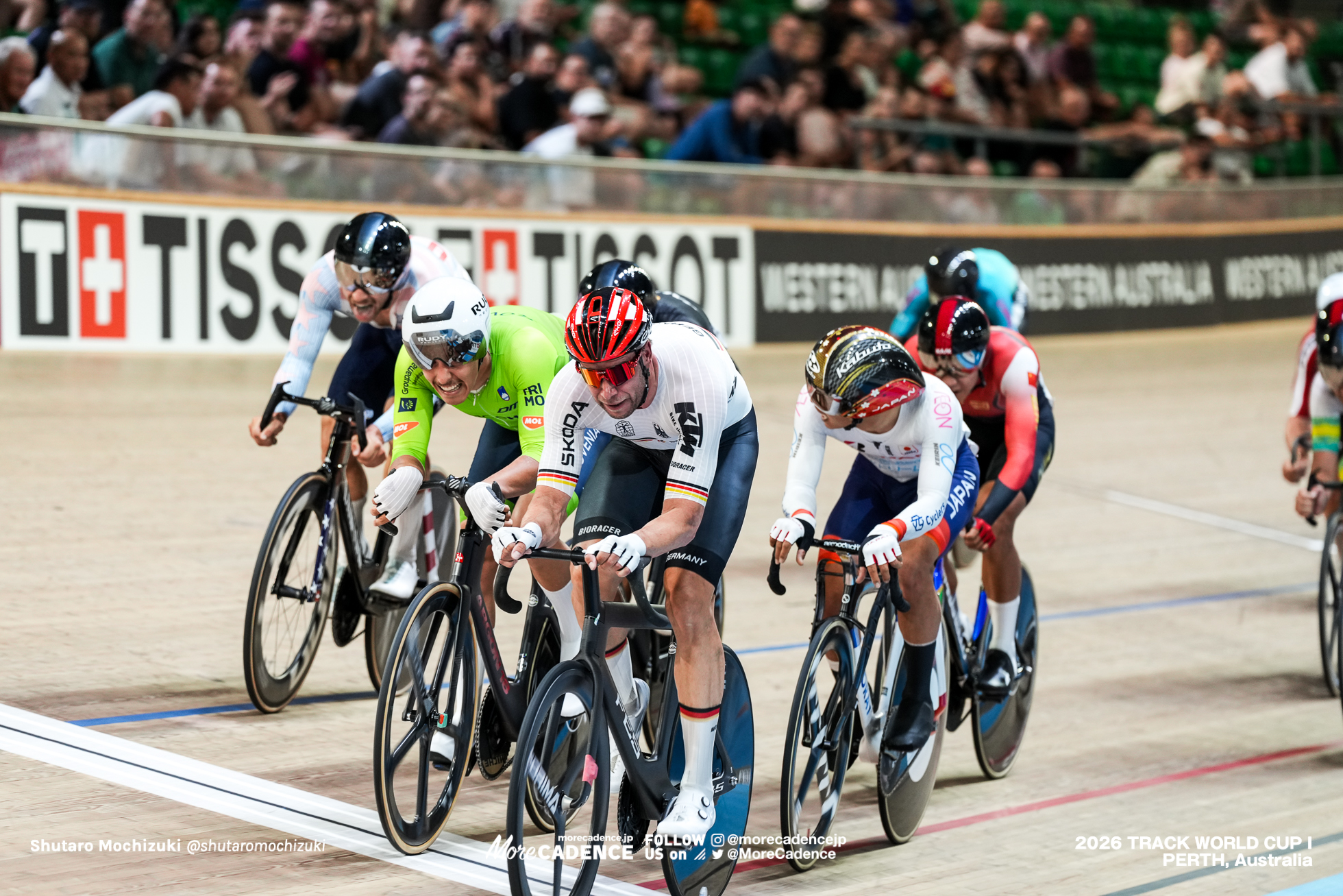 ロジャー・クルーゲ, KLUGE Roger , GER, ネイツ・ピーターリン, PETERLIN Nejc, SLO, 今村駿介, IMAMURA Shunsuke , JPN, 男子オムニアム, ポイントレース, MEN Elite Omnium, Point Race, 2026ワールドカップ第1戦, オーストラリア, パース, 2026 UCI Track World Cup, Round 1, Perth, Australia