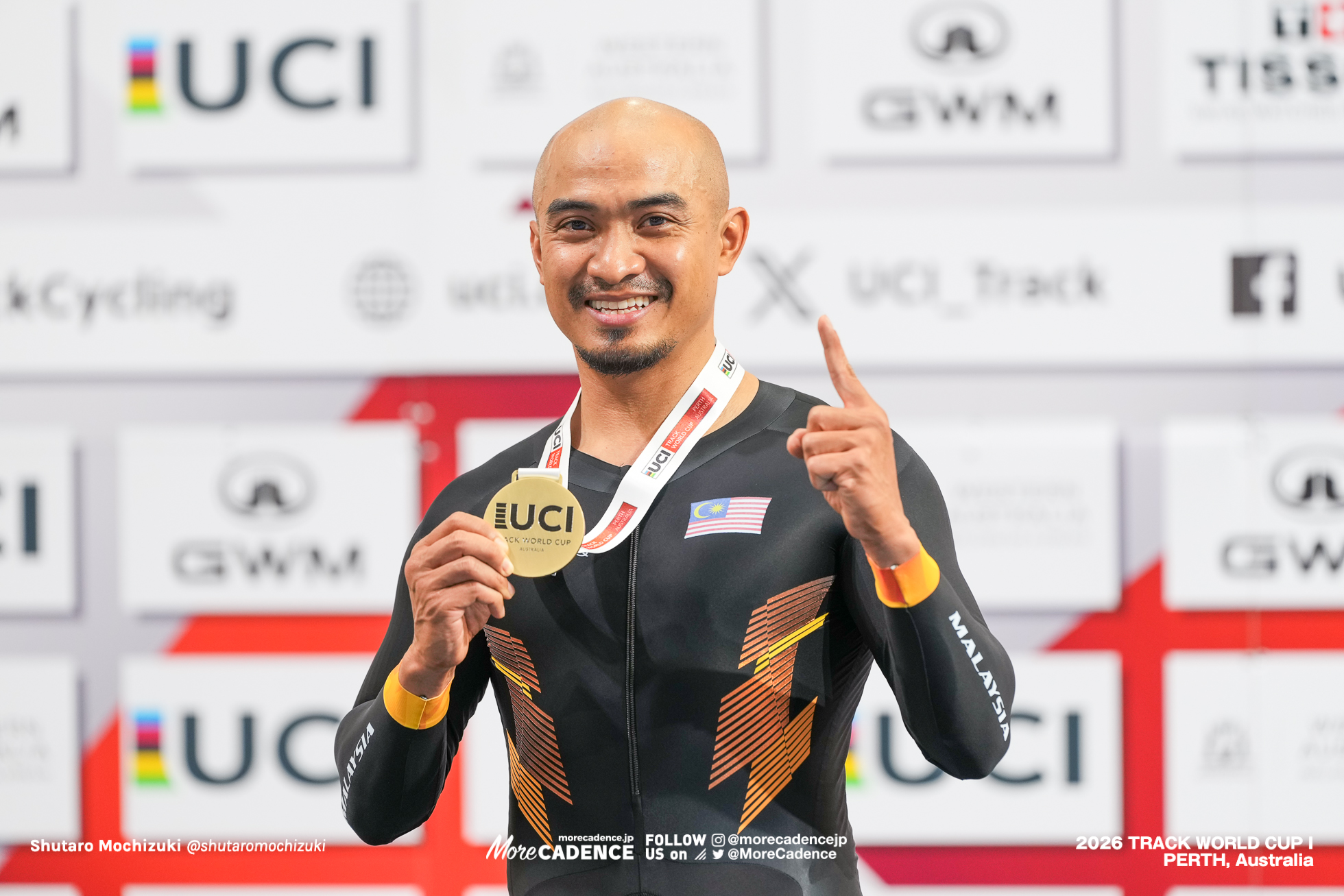 アジズルハスニ・アワン, AWANG Mohd Azizulhasni, MAS, 男子ケイリン, 表彰, MEN Elite Keirin, Podium, 2026ワールドカップ第1戦, オーストラリア, パース, 2026 UCI Track World Cup, Round 1, Perth, Australia