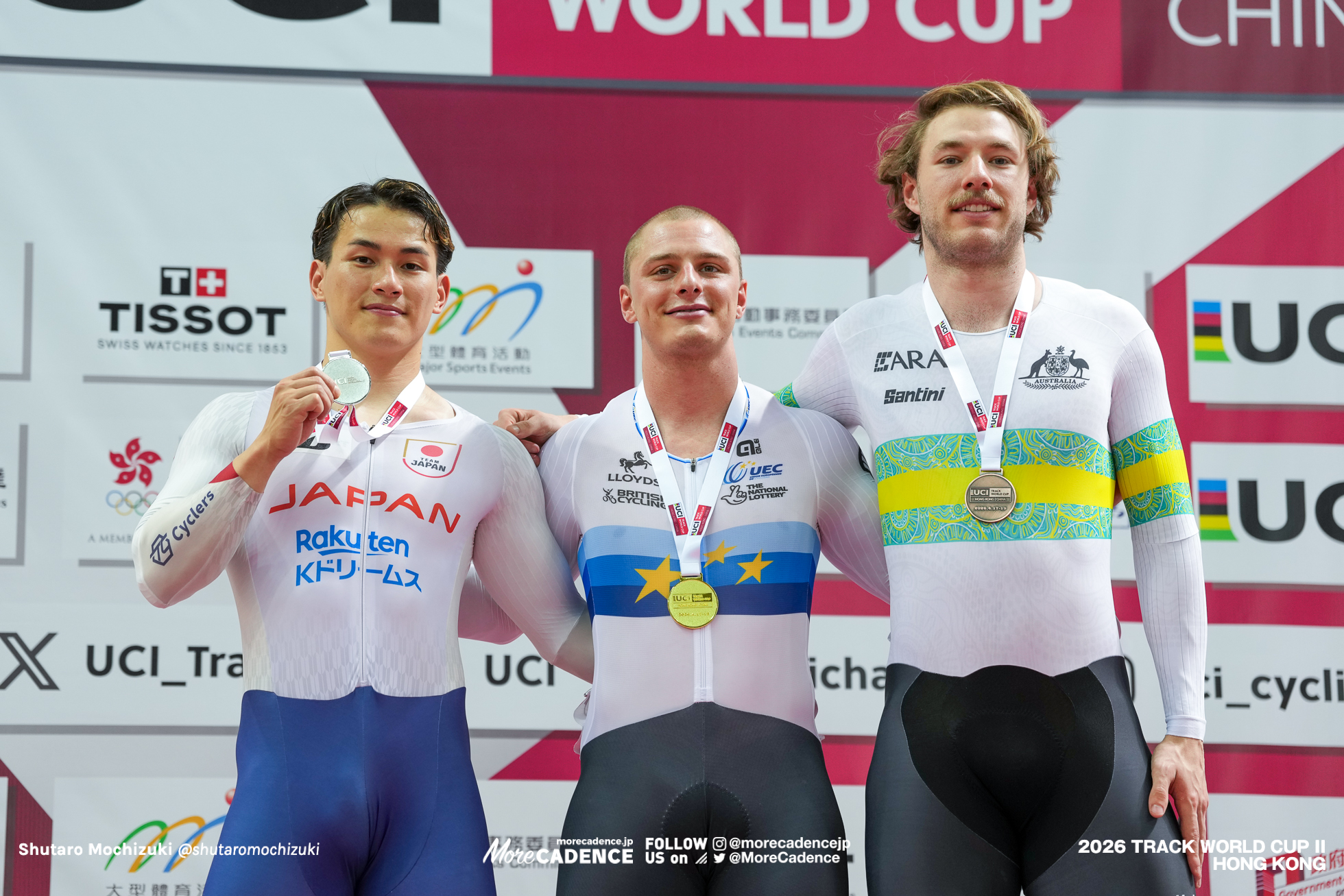 内野艶和がオムニアム金、太田海也がスプリント銀