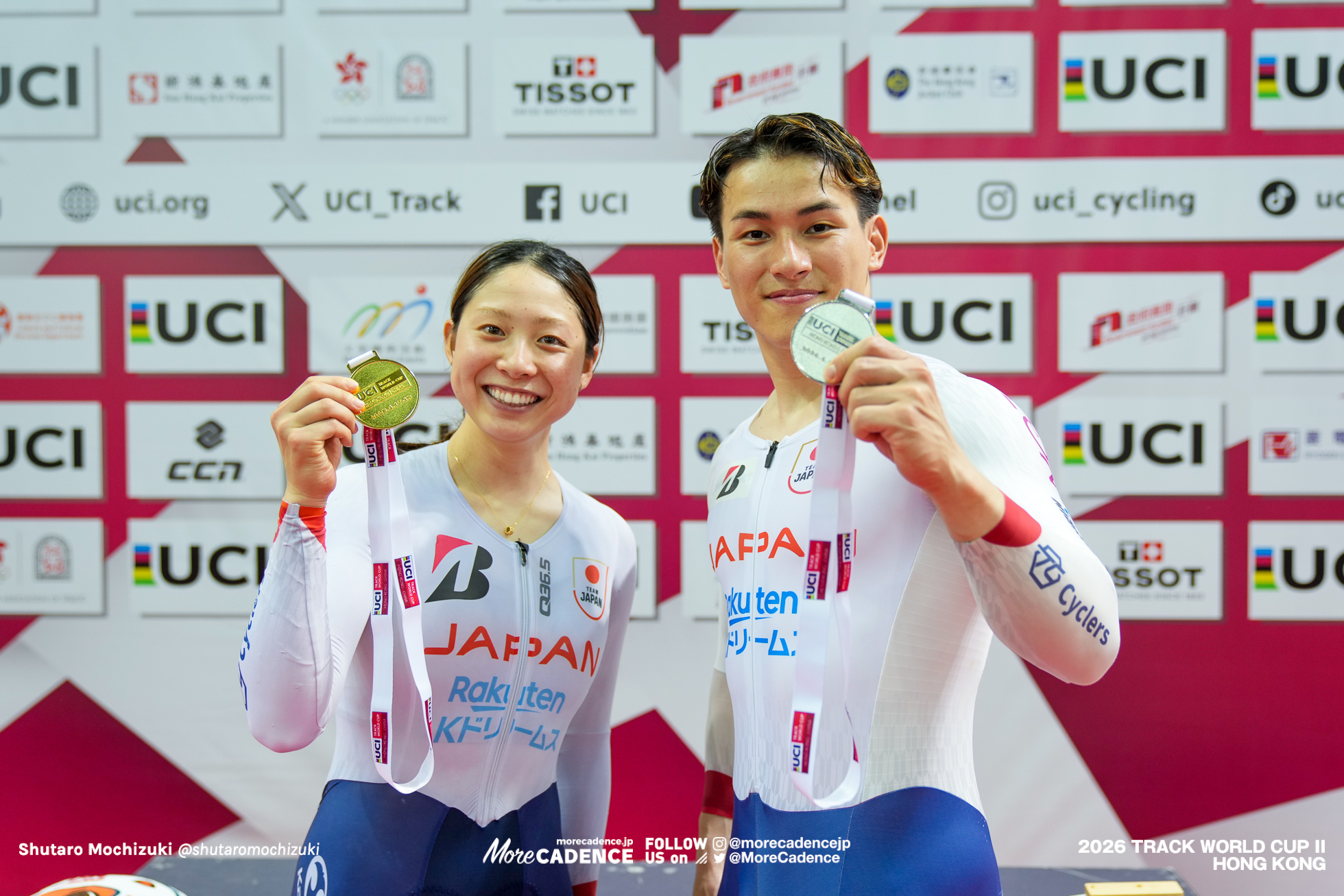 内野艶和がオムニアム金、太田海也がスプリント銀