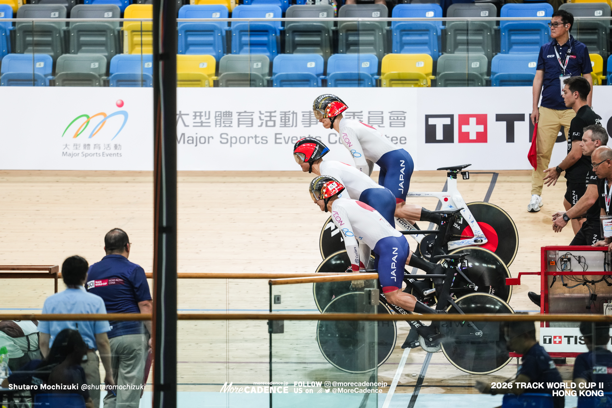 長迫吉拓, NAGASAKO Yoshitaku, JPN, 太田海也, OTA Kaiya, JPN, 髙橋奏多, TAKAHASHI Kanata, JPN, 男子チームスプリント 予選, MEN'S Team Sprint Qualification, 2026ワールドカップ第2戦, 香港, 2026 UCI Track World Cup, Round 2, Hong Kong