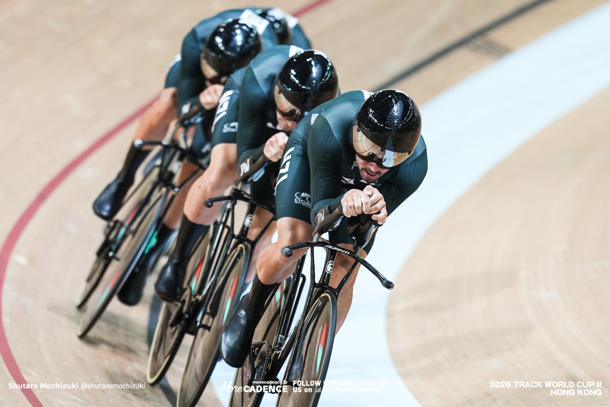 マーシャル・アーウッド, ERWOOD Marshall, NZL, ジョージ・ジャクソン, JACKSON George, NZL, ニコラス・ケルゴゾウ, KERGOZOU DE LA BOESSIERE Nicholas, NZL, ダニエル・モートン, MORTON Daniel, NZL, 男子チームパシュート, MEN'S Team Pursuit, 2026ワールドカップ第2戦, 香港, 2026 UCI Track World Cup, Round 2, Hong Kong