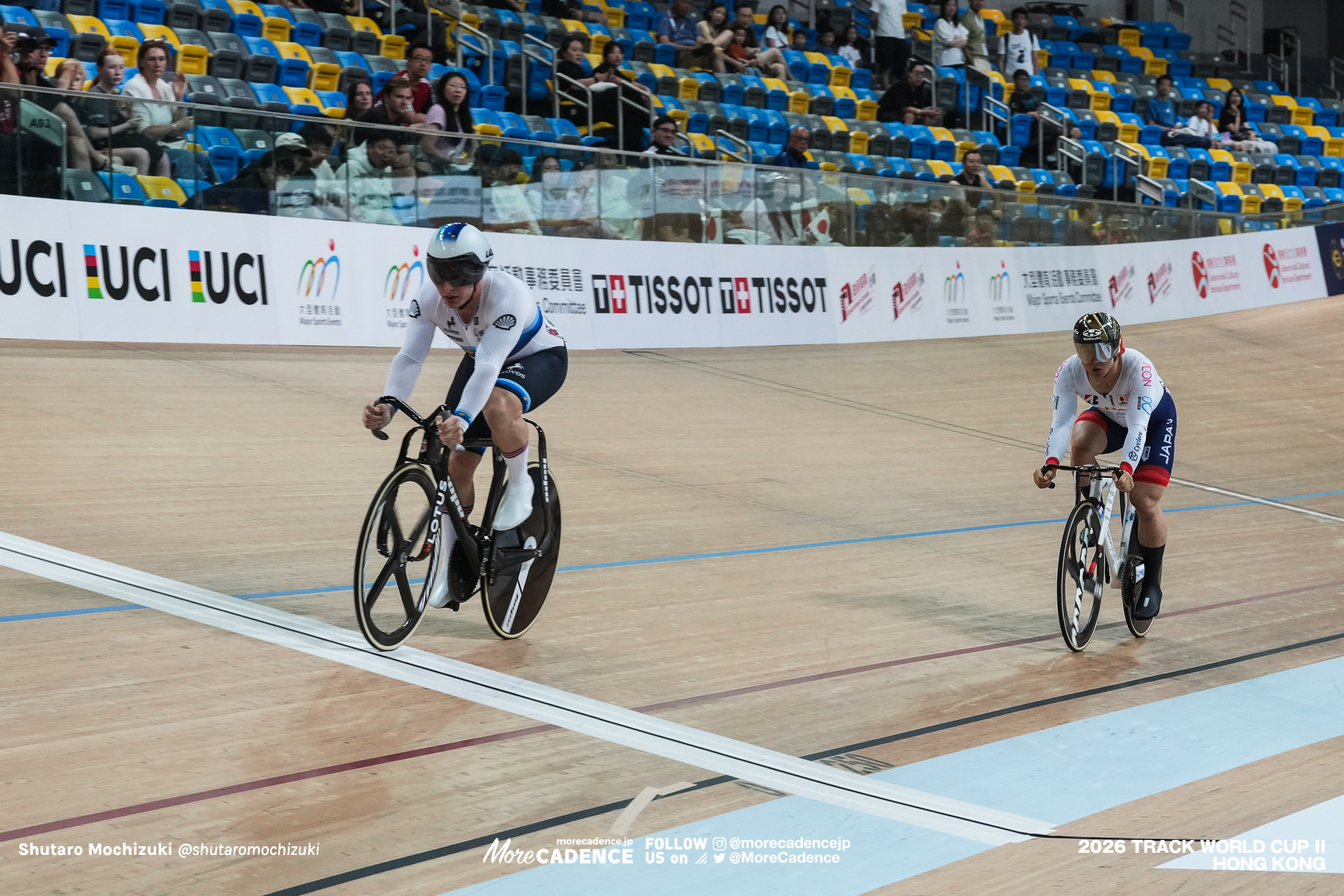 中野慎詞, NAKANO Shinji, JPN, マシュー・リチャードソン, RICHARDSON Matthew, GBR, 男子スプリント 2回戦, MEN'S Sprint 2nd Round, 『2026ワールドカップ第2戦』香港,2026 UCI Track World Cup - Hong Kong, China