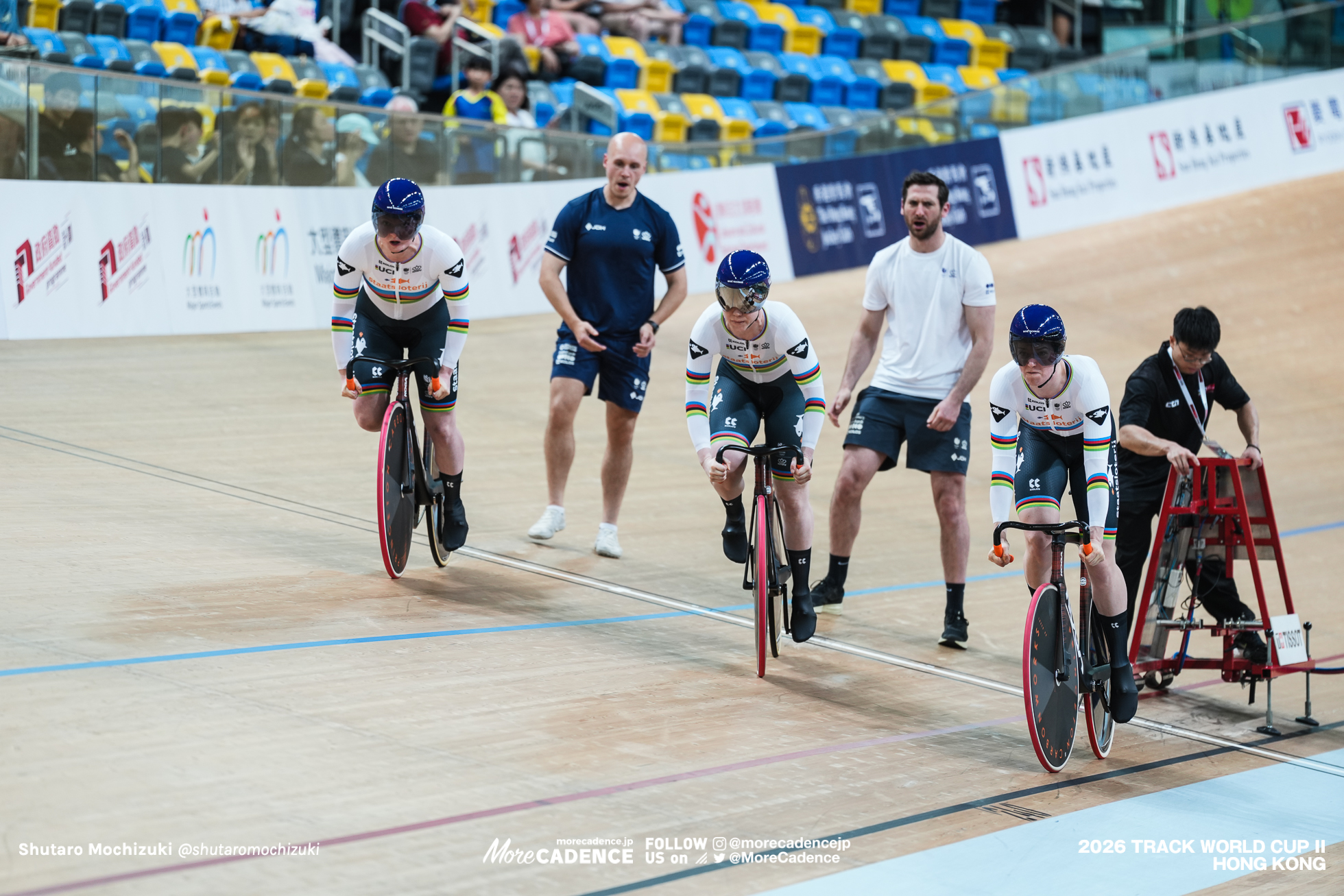キンブリー・ケイリー, KALEE Kimberly, NED, ヘティ・ファンデルワウ, VAN DE WOUW Hetty, NED, ステフィー・ファンデルピート, VAN DER PEET Steffie, NED, 女子チームスプリント 3位決定戦, WOMEN'S Team Sprint Final for Bronze, 2026ワールドカップ第2戦, 香港, 2026 UCI Track World Cup, Round 2, Hong Kong