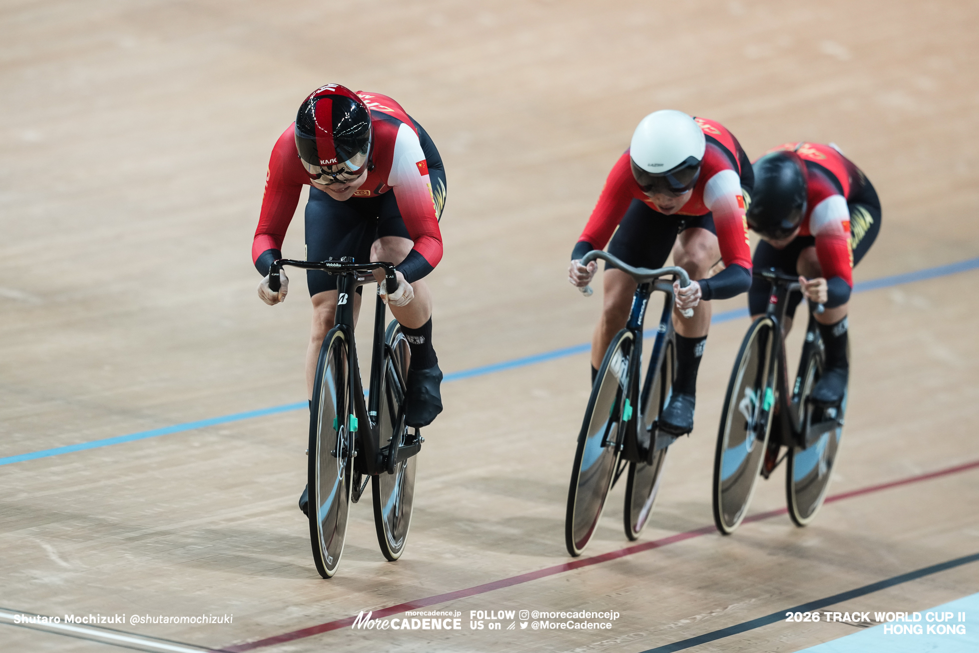 ルオ・シュエハン, LUO Xuehuang, CHN, ワン・リーファン, WANG Lijuan, CHN, 苑丽颖 ユアン・リイン, YUAN Liying, CHN, 女子チームスプリント 決勝, WOMEN'S Team Sprint Final for Gold, 2026ワールドカップ第2戦, 香港, 2026 UCI Track World Cup, Round 2, Hong Kong