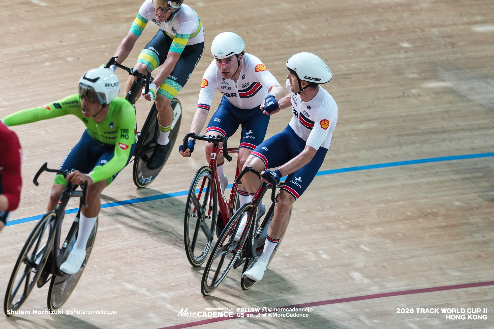 ローガン・マクリーン,Logan MACLEAN,GBR,ウィリアム・ペレット,William Perrett,GBR,男子マディソン, MEN'S Madison, 『2026ワールドカップ第2戦』香港,2026 UCI Track World Cup - Hong Kong, China