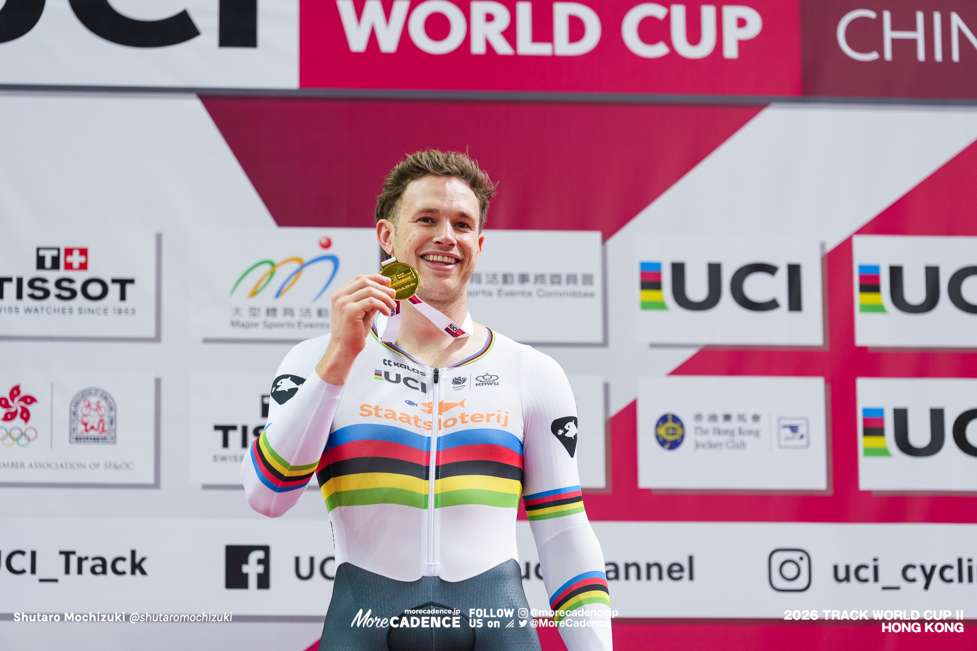 ハリー・ラブレイセン,男子ケイリン,表彰,MEN'S Keirin,podium『2026ワールドカップ第2戦』香港,2026 UCI Track World Cup - Hong Kong, China