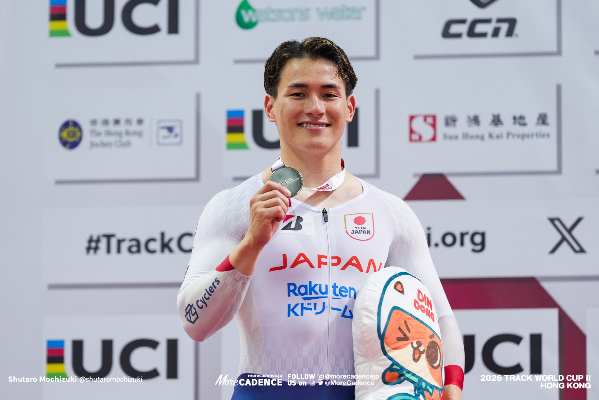太田海也,中野慎詞,男子ケイリン,表彰,MEN'S Keirin,podium『2026ワールドカップ第2戦』香港,2026 UCI Track World Cup - Hong Kong, China