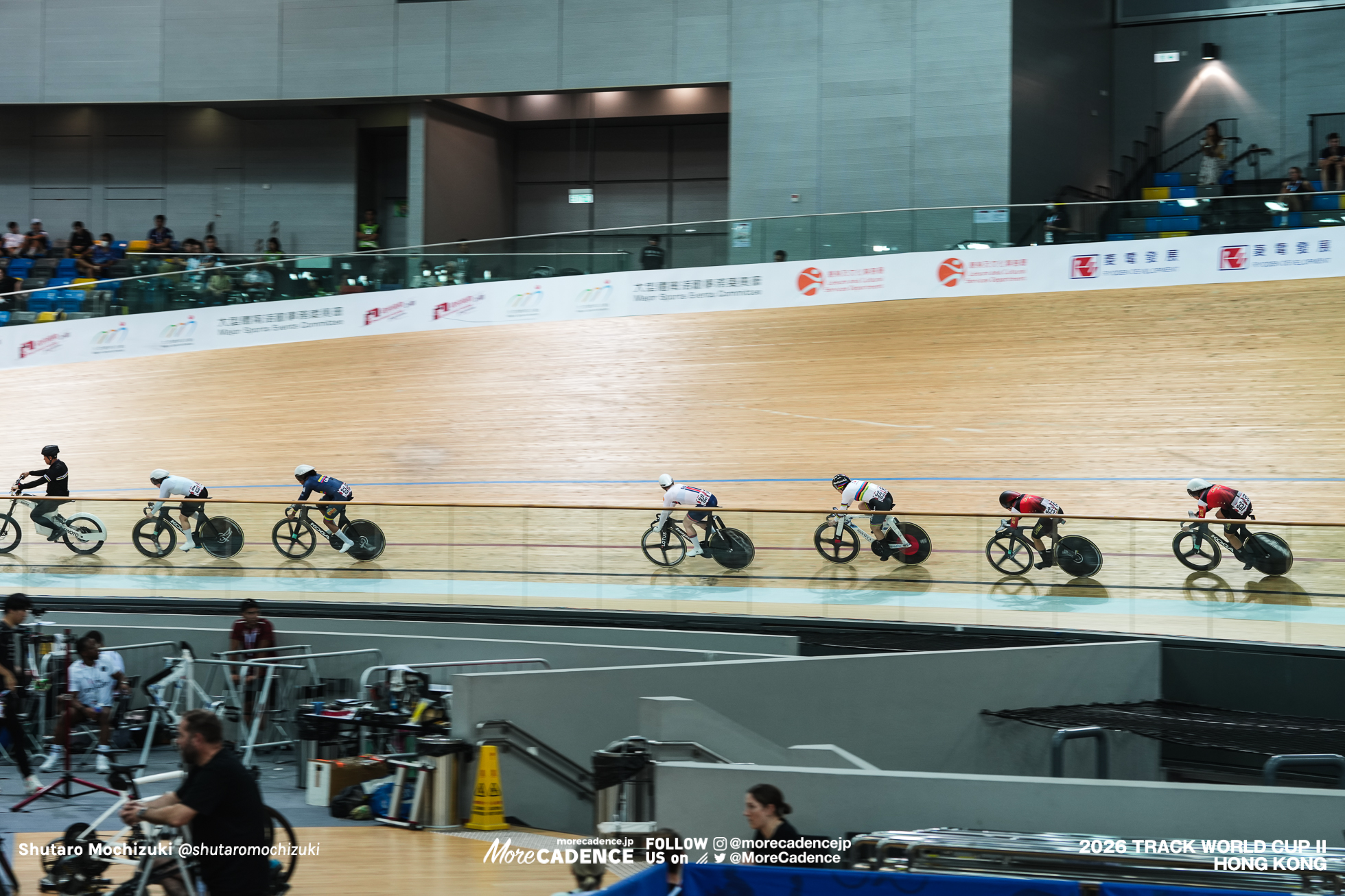 佐藤水菜, SATO Mina, JPN, ユアン・リイン,Yuan Liying,CHN,ヤナ・ブルラコヴァ,Yana Burlakova,AIN,エマ・フィヌカン,Emma Finucane,GBR,ワン・リーファン,Wang Lijuan,CHN,ステファニー・クアドラードフロレス,STEFANY LORENA CUADRADO FLOREZ,COL,女子ケイリン 決勝 1-6, WOMEN'S Keirin Final 1-6, 『2026ワールドカップ第2戦』香港,2026 UCI Track World Cup - Hong Kong, China