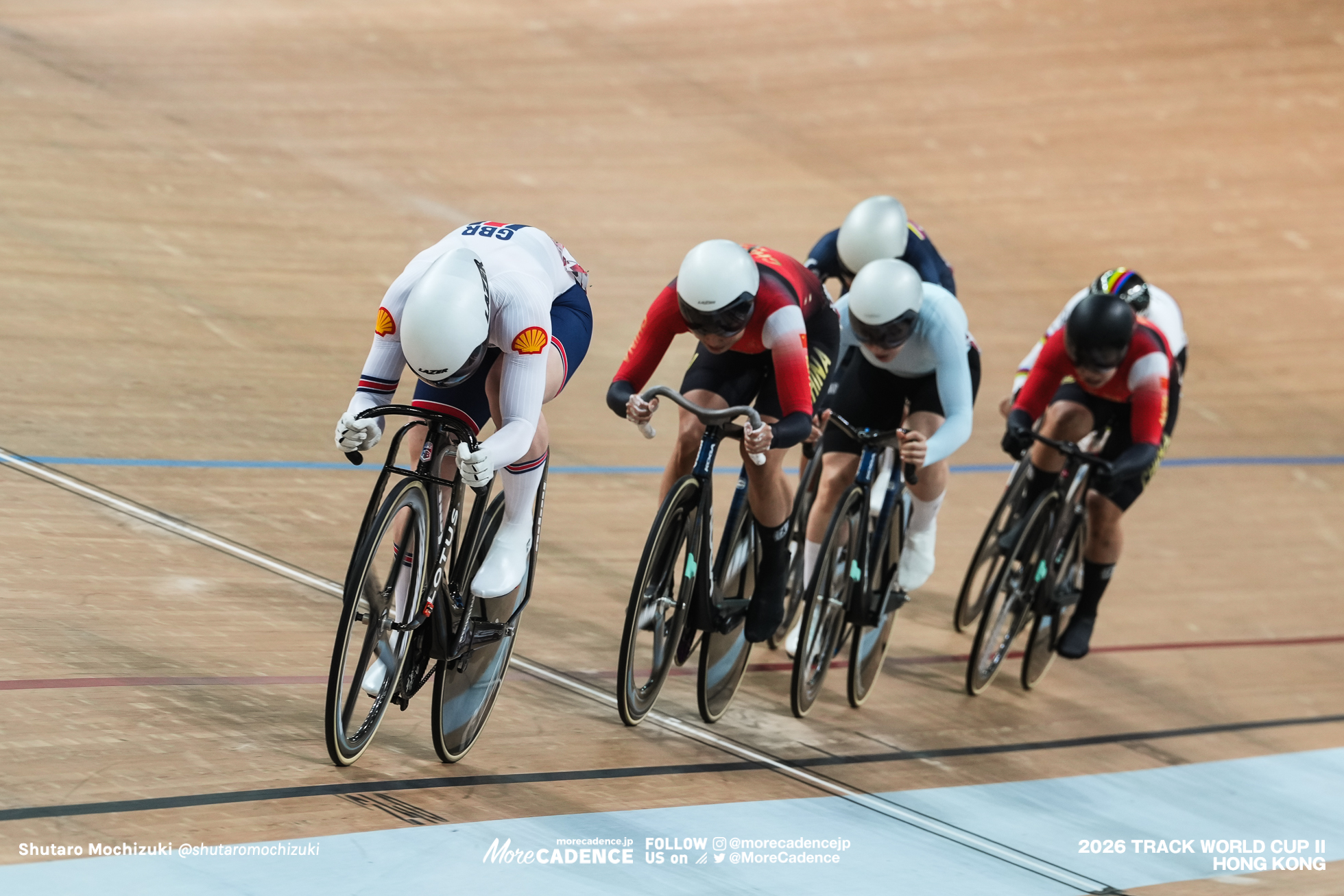 佐藤水菜, SATO Mina, JPN, ユアン・リイン,Yuan Liying,CHN,ヤナ・ブルラコヴァ,Yana Burlakova,AIN,エマ・フィヌカン,Emma Finucane,GBR,ワン・リーファン,Wang Lijuan,CHN,ステファニー・クアドラードフロレス,STEFANY LORENA CUADRADO FLOREZ,COL,女子ケイリン 決勝 1-6, WOMEN'S Keirin Final 1-6, 『2026ワールドカップ第2戦』香港,2026 UCI Track World Cup - Hong Kong, China