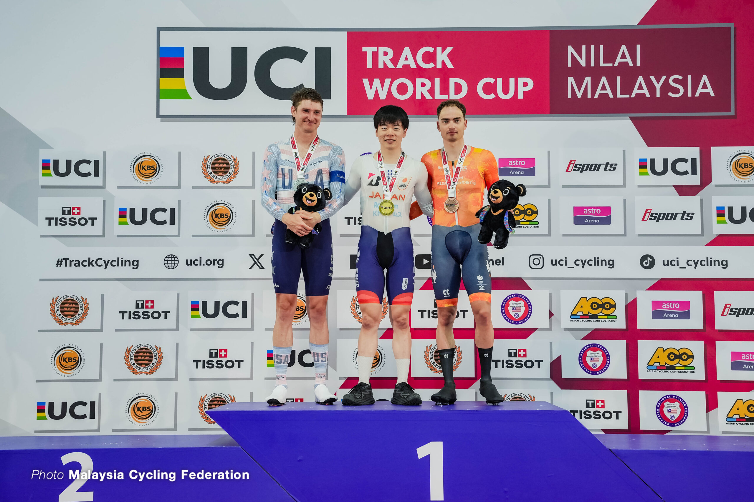 兒島直樹, KOJIMA Naoki, JPN,グラント・クーンツ,Grant Koontz,USA,ヤネ・ドレンボス,Yanne Dorenbos,NED,男子オムニアム, MEN'S Omnium, 『2026ワールドカップ第3戦』,マレーシア,二ライ,2026 UCI Track World Cup 3 - Nilai, Malaysia