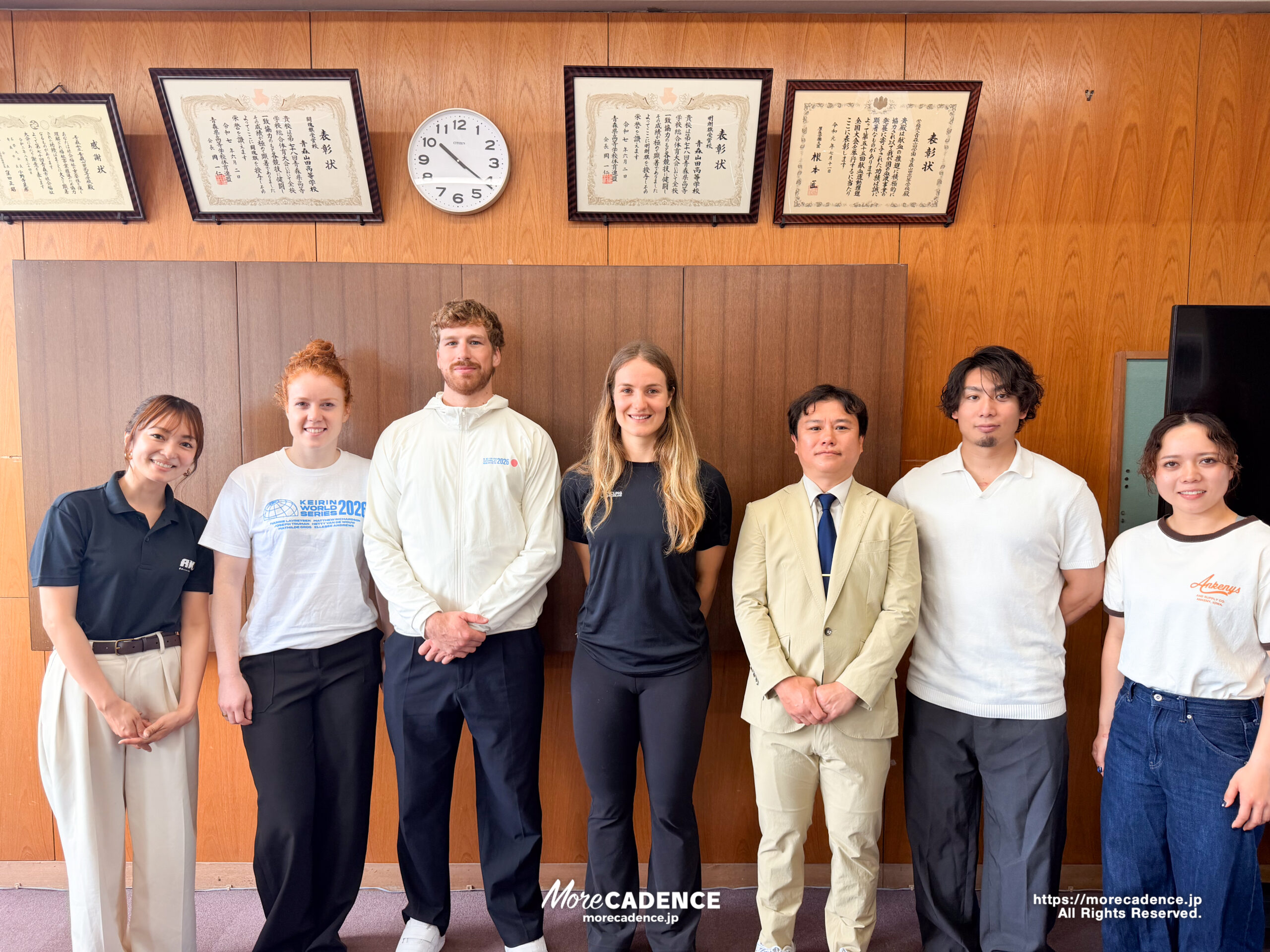 ジョセフ・トゥルーマン, Joseph Truman, エレセ・アンドルーズ, ANDREWS Ellesse, ヘティ・ファンデルワウ, Hetty van de Wouw, 小原佑太, 熊谷芽緯, 伊藤大志, 競輪ワールドシリーズ, 青森山田高校訪問